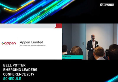 Appen - Bell Potter Emerging Leaders Conference 2019